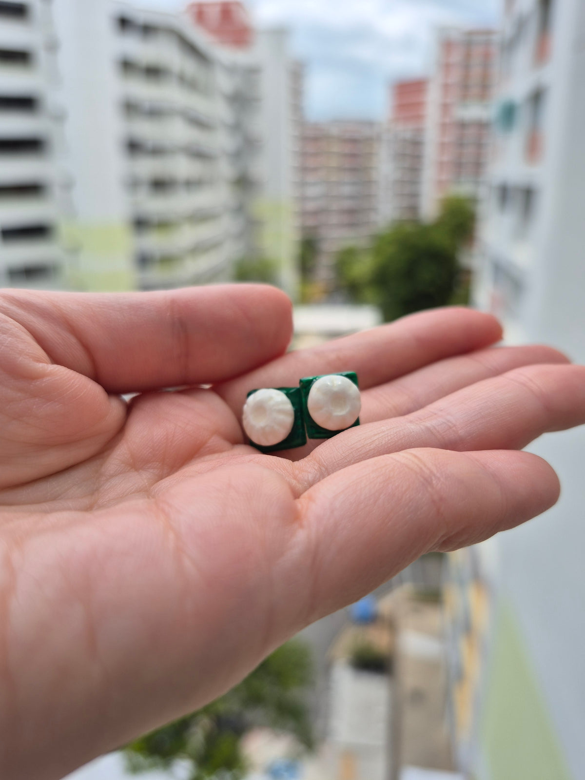 Singapore Tutu Kueh earrings