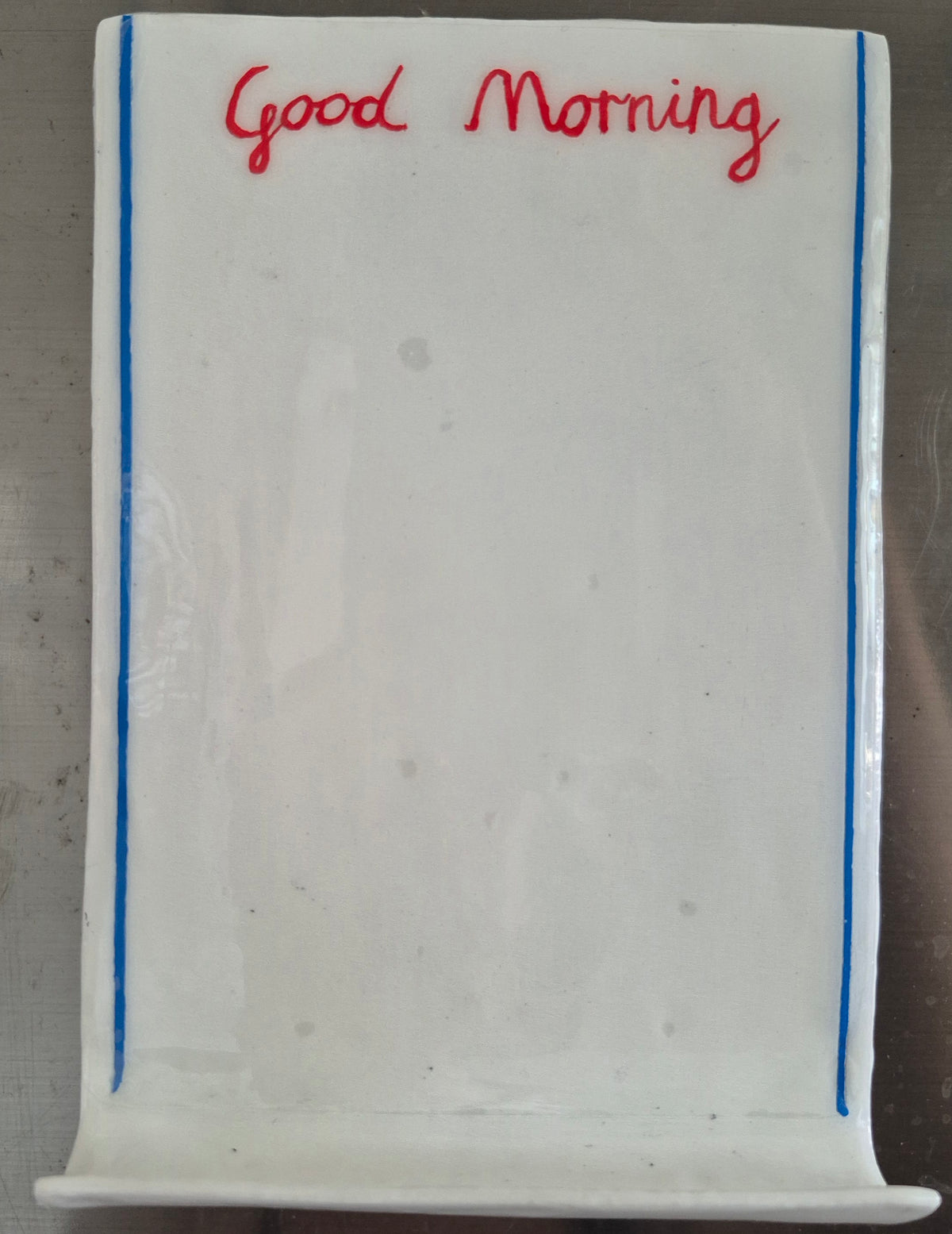 Good Morning towel magnetic dry-erase board