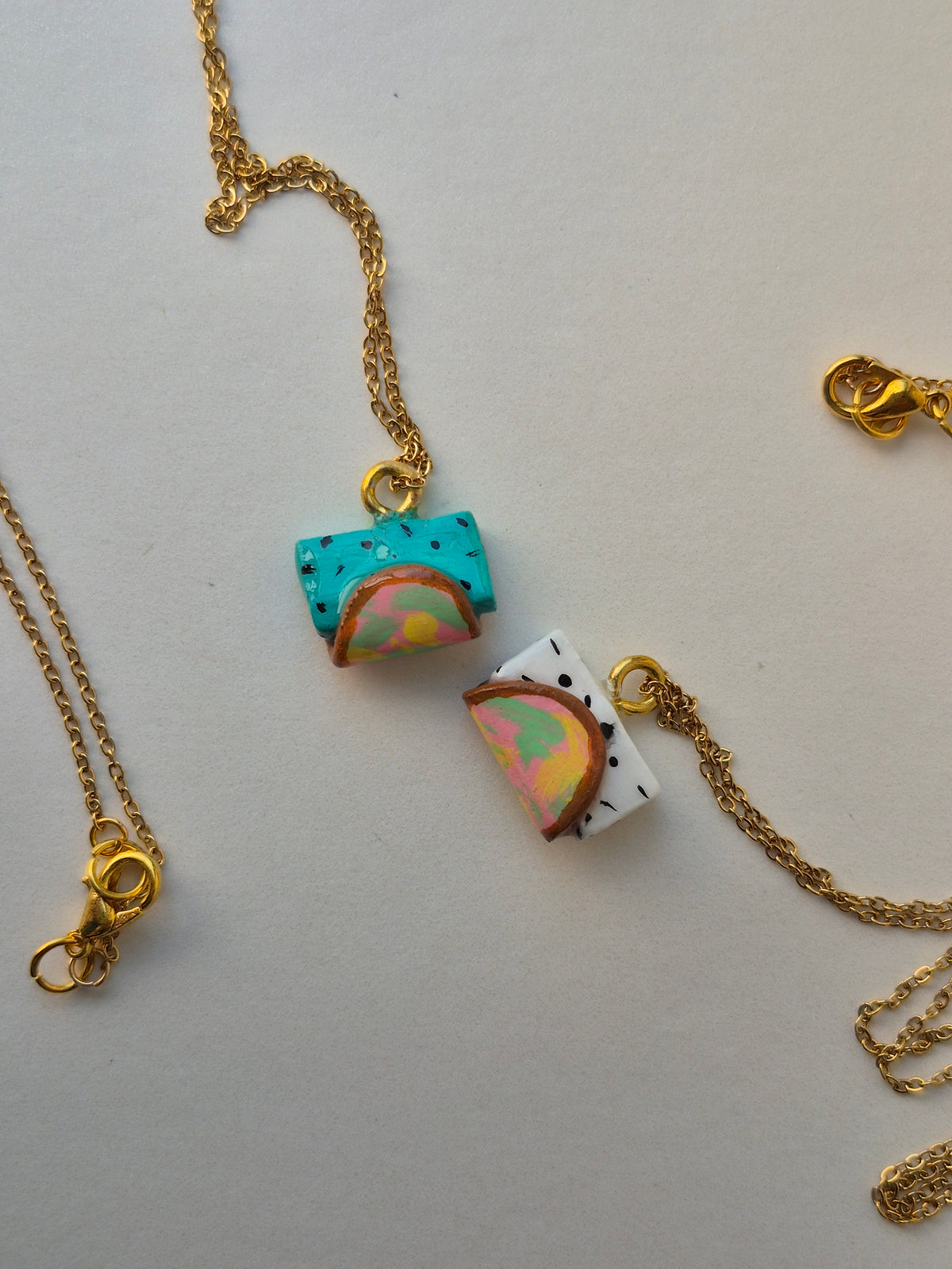 Ice-cream bread necklace